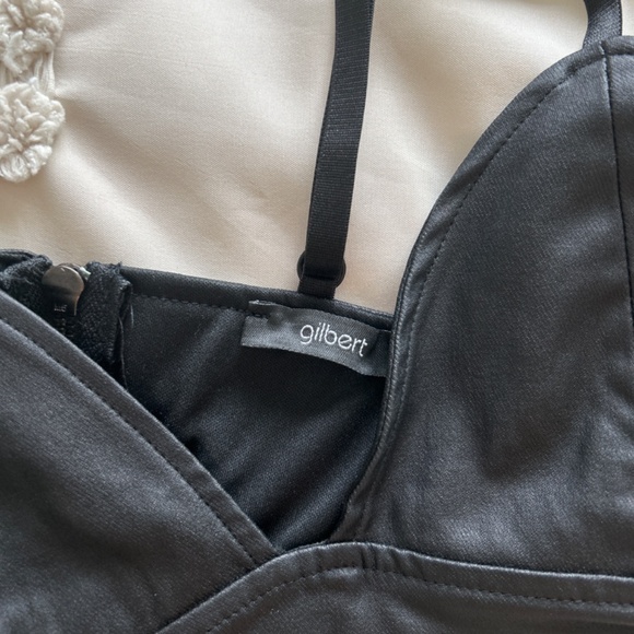 Gilbert faux leather bustier - Picture 2 of 2